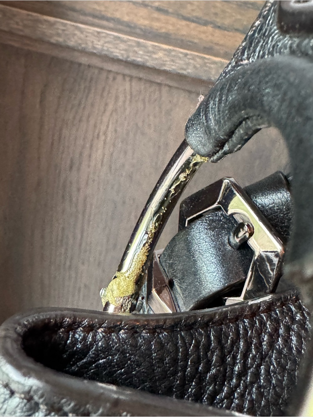orYANY Marbled Gray & Black Leather Shoulder Tote Bag - Picture 9 of 13